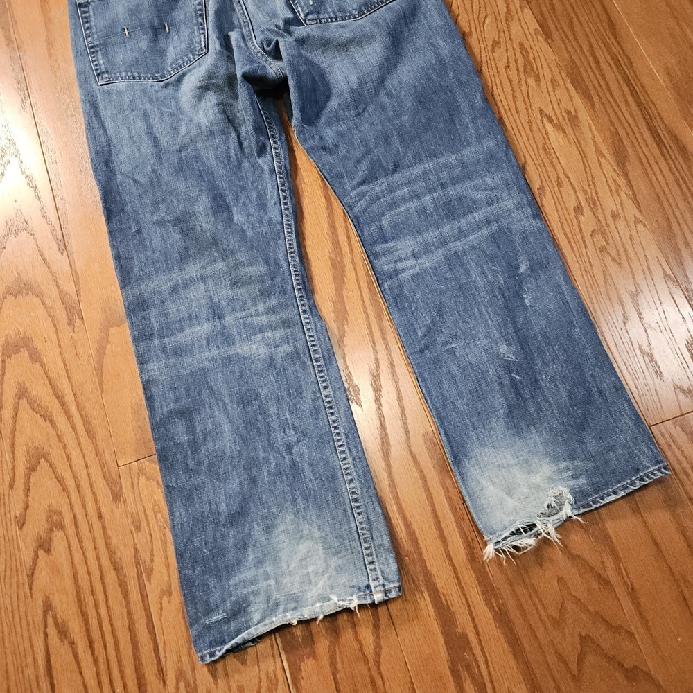 Polo Ralph Lauren Mens Straight Leg Distressed Medium Wash Denim Jeans 36x30 - Picture 3 of 11